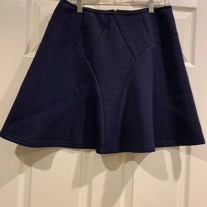 Romeo + Juliet navy flared mink skirt
